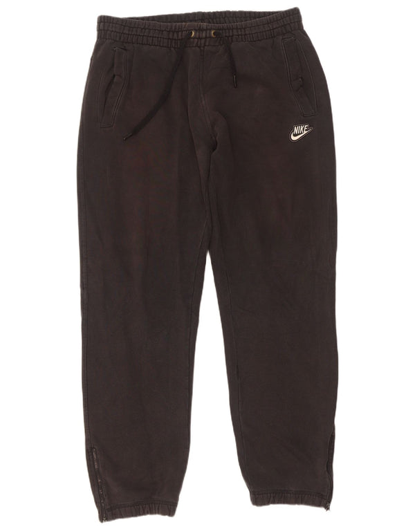Nike Mens Tracksuit Trousers Joggers Large Black Cotton