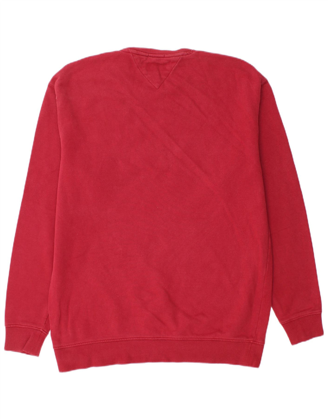 TOMMY HILFIGER Mens Relaxed Fit Sweatshirt Jumper Medium Red Cotton