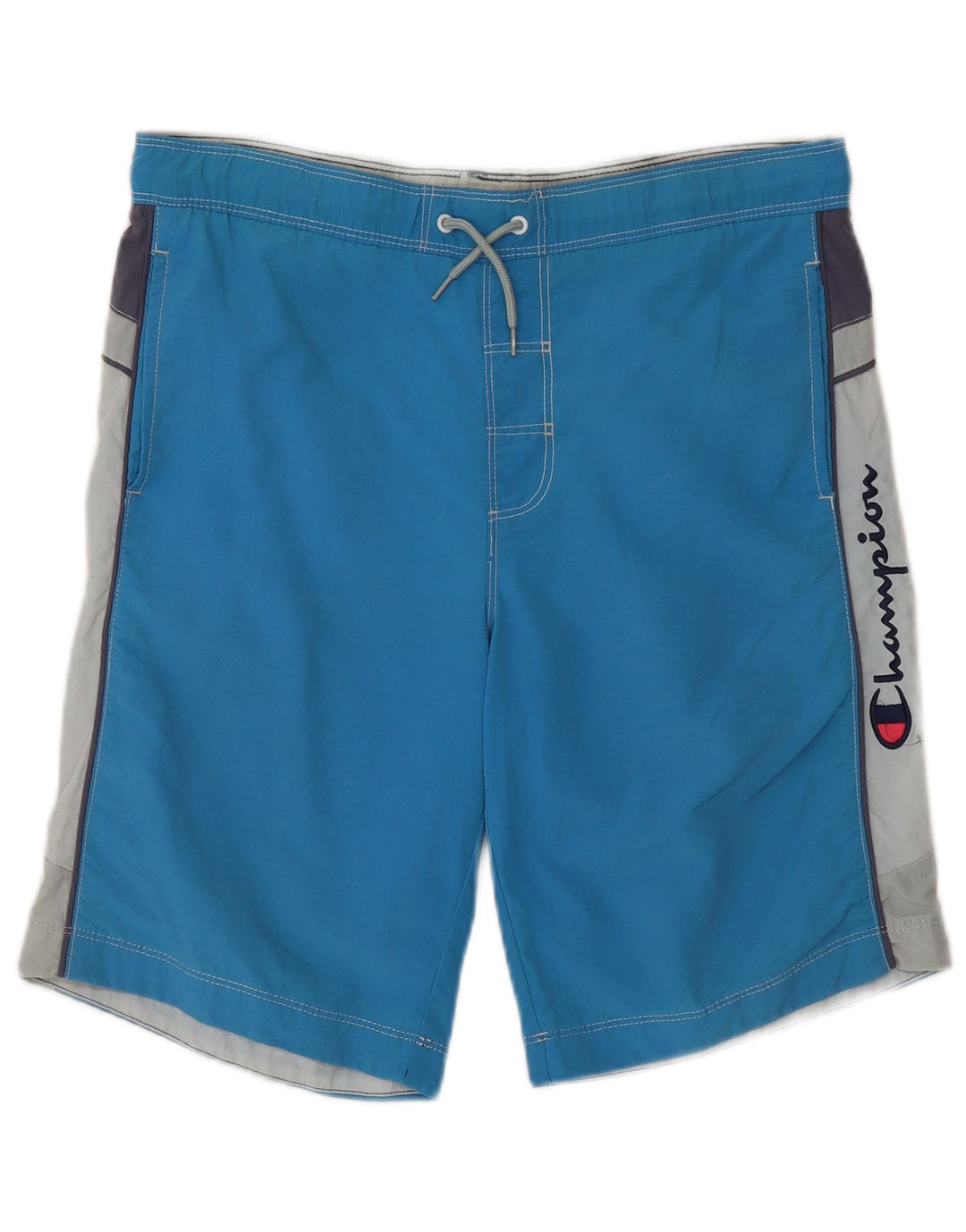 Champion Boys Graphic Swimming Shorts 9-10 Years Blue Colourblock