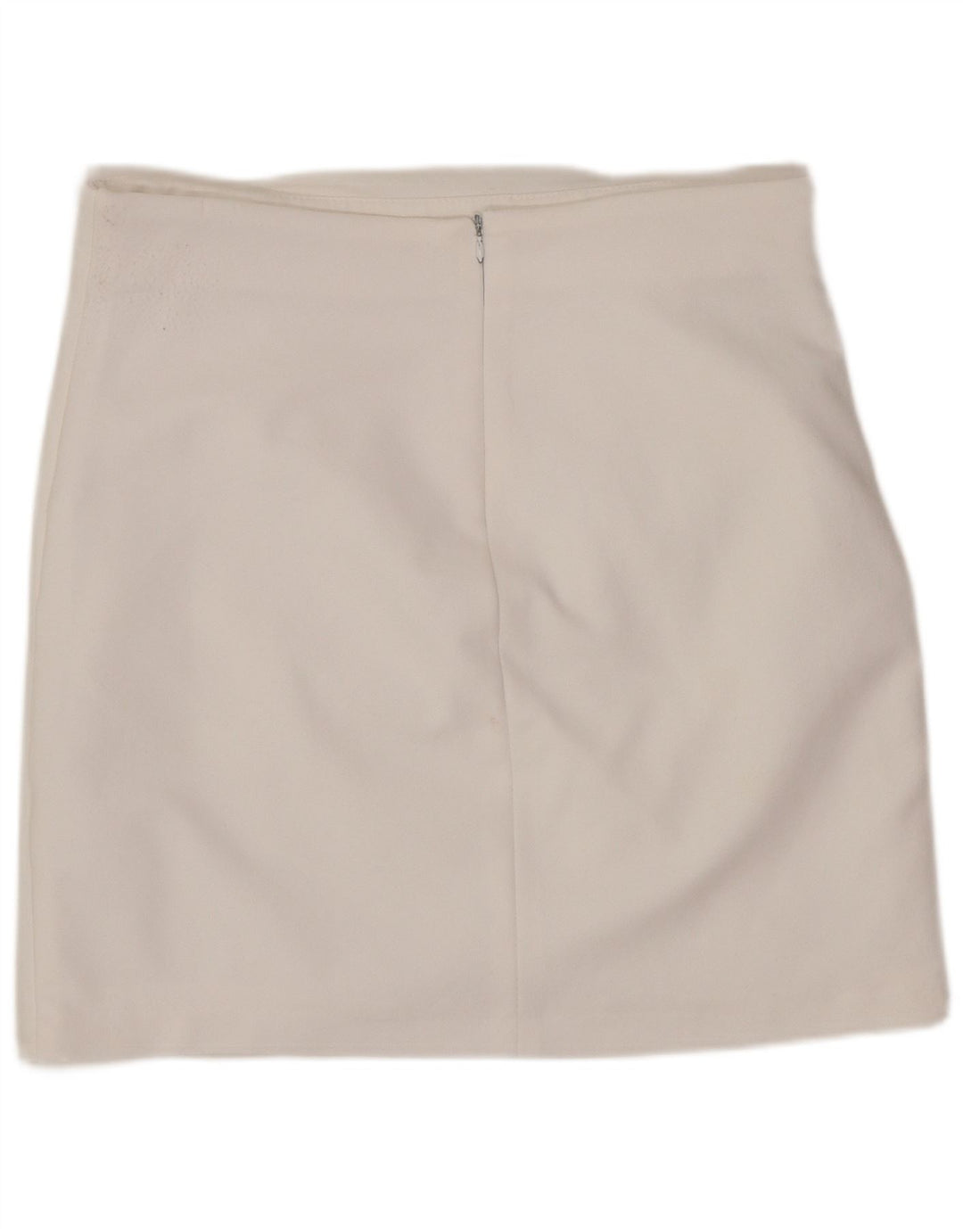 Zara Womens Mini Skirt Large W30 White Polyester