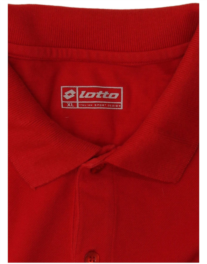 Lotto Mens Polo Shirt XL Red