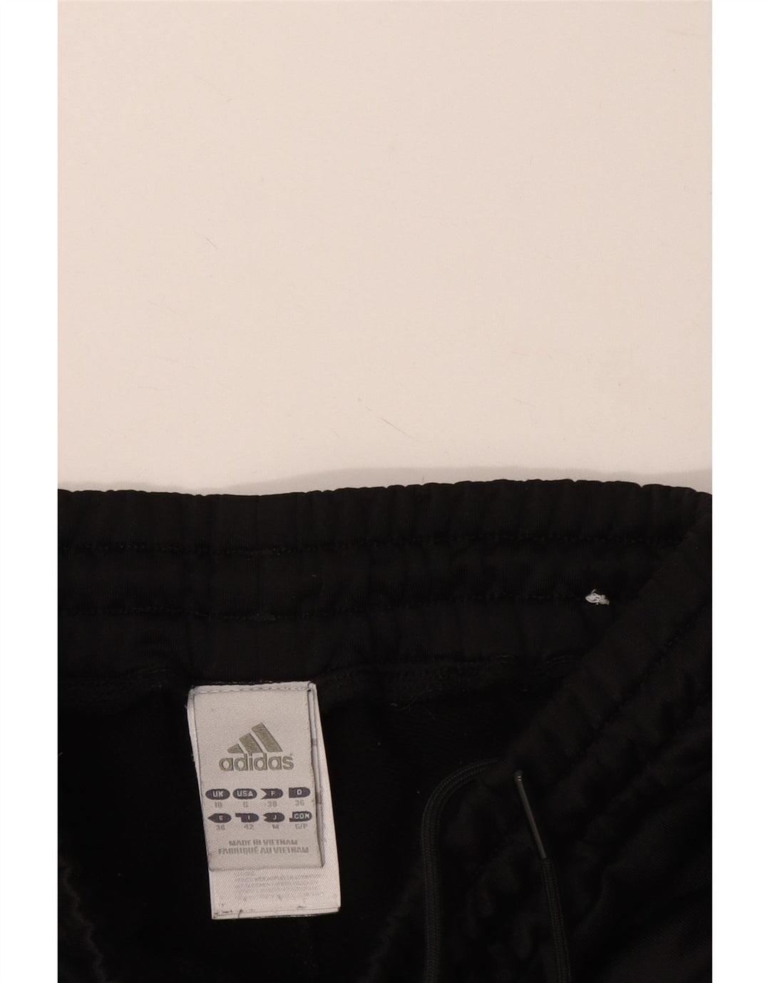 ADIDAS Womens Tracksuit Trousers UK 10 Small Black Polyester