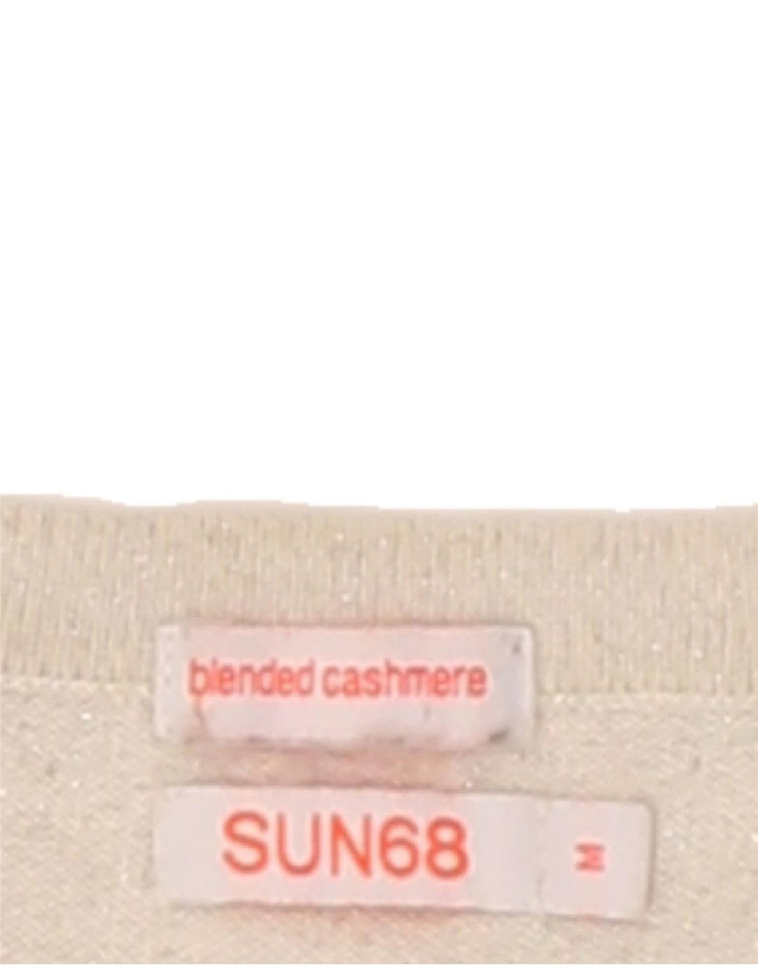 SUN68 Womens Cardigan Sweater UK 12 Medium Beige Cotton Vintage Sun68 and Second-Hand Sun68 from Messina Hembry 