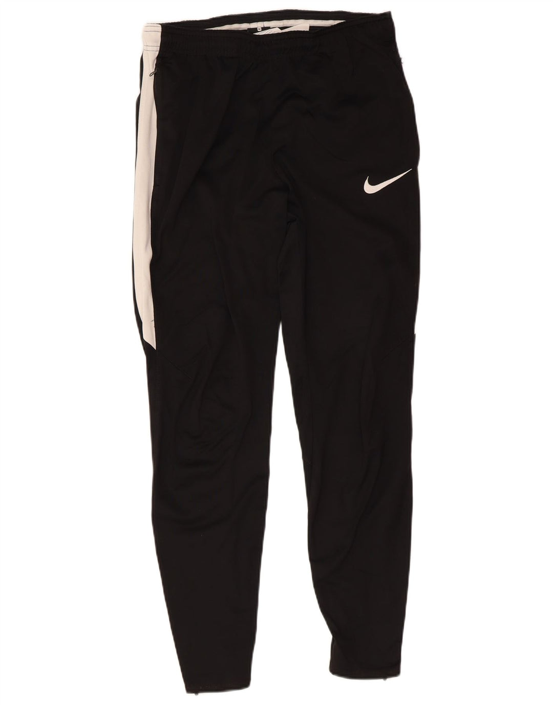 NIKE Mens Tracksuit Trousers Medium Black Colourblock Polyester