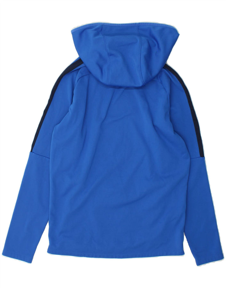 NIKE Mens Dri Fit Hoodie Jumper Small Blue Colourblock Polyester Vintage Nike and Second-Hand Nike from Messina Hembry 