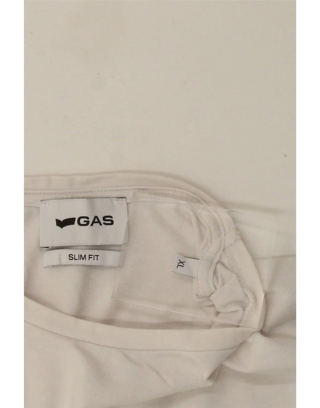 Gas Mens Slim Fit T-Shirt Top XL White