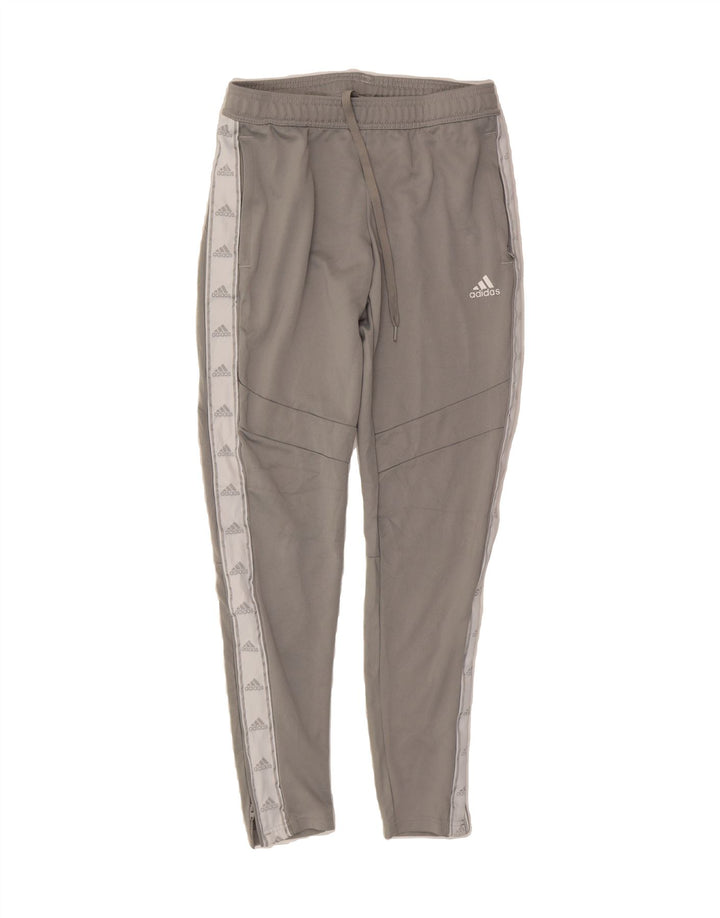 ADIDAS Womens Graphic Tracksuit Trousers UK 8/10 Small  Grey Polyester Vintage Adidas and Second-Hand Adidas from Messina Hembry 