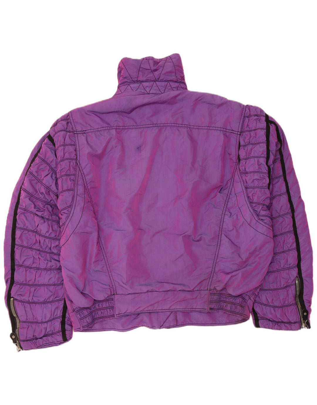 JET SET Womens Air Chute Ski Jacket UK 22 3XL Purple Nylon