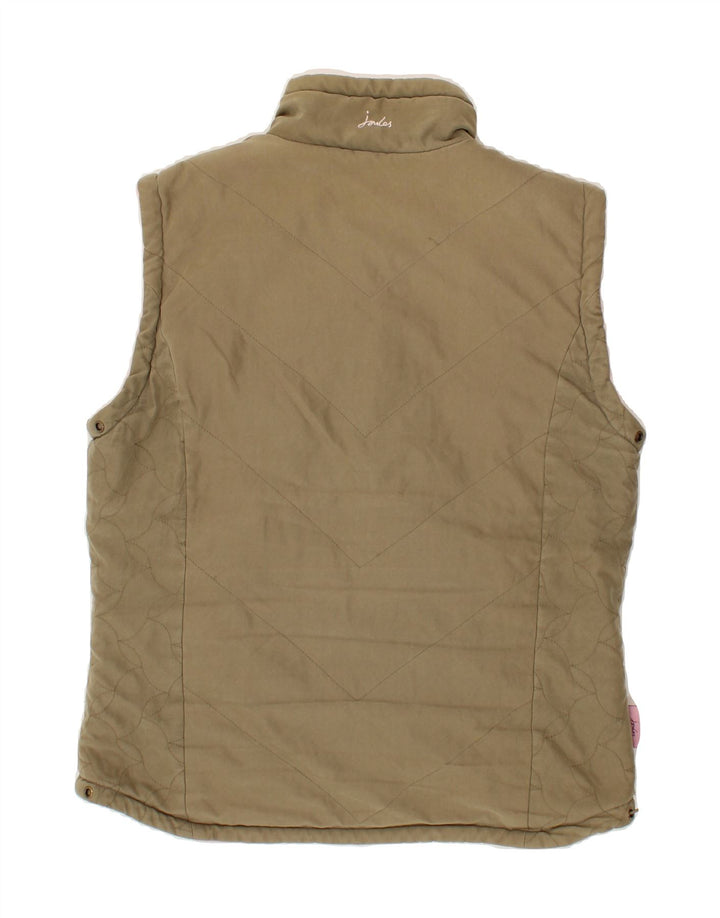JOULES Girls Reversible Gilet 11-12 Years Brown Polyester Vintage Joules and Second-Hand Joules from Messina Hembry 