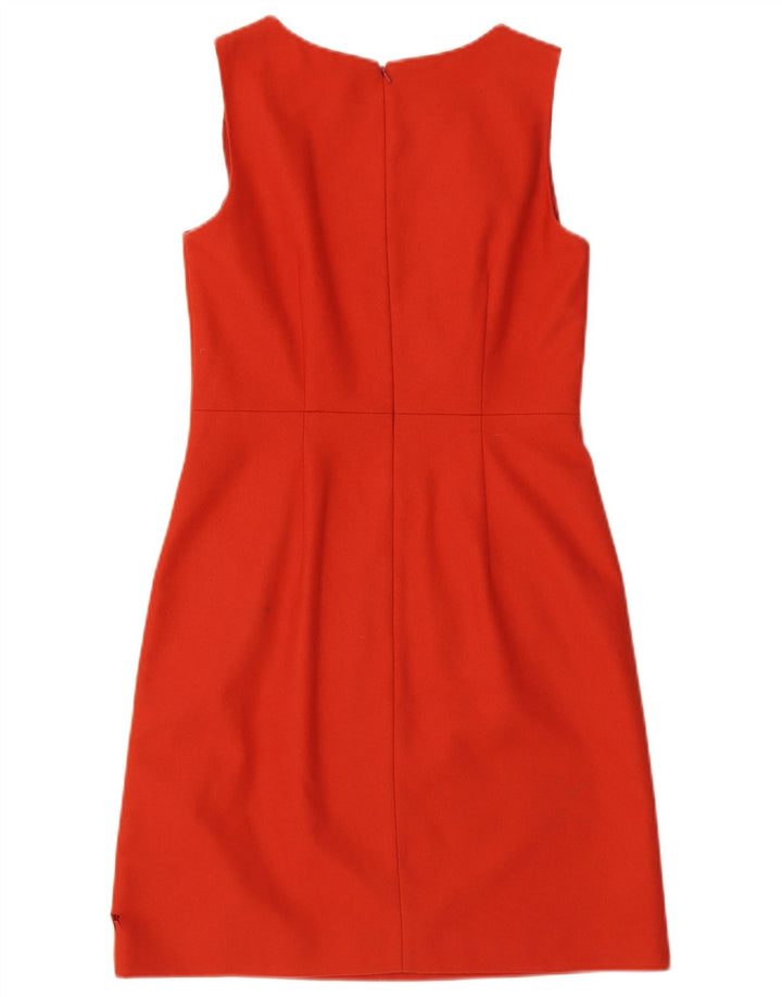 Hobbs Womens Sleeveless Sheath Dress UK 10 Small Red Wool