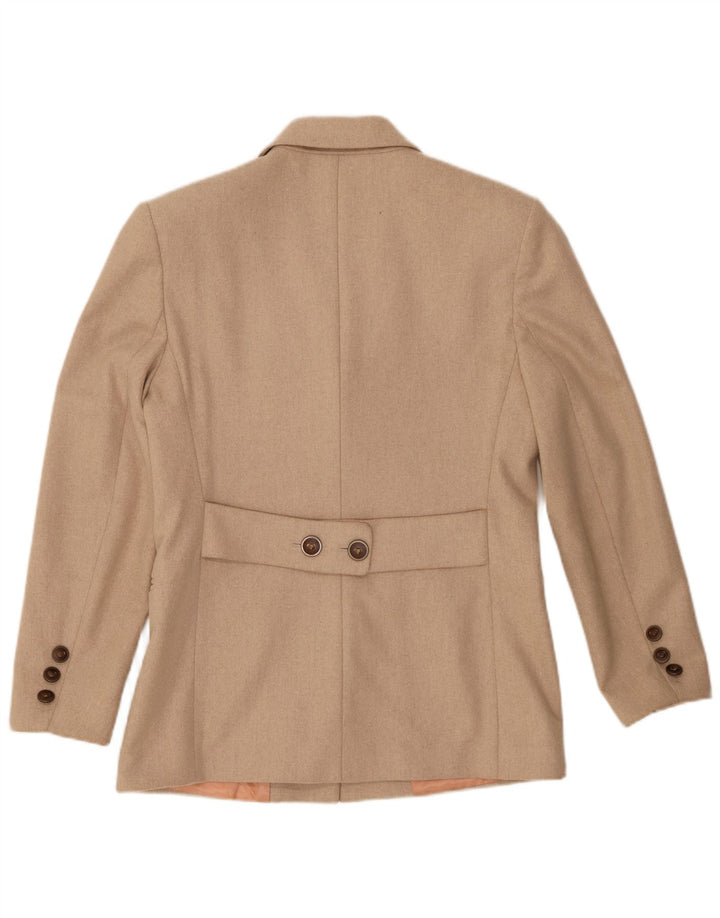 Laura Biagiotti Womens Bear's Bazaar Blazer Jacket IT 42 Medium Beige