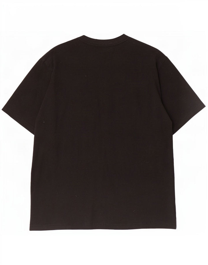 Fila Mens T-Shirt Top Medium Black Cotton