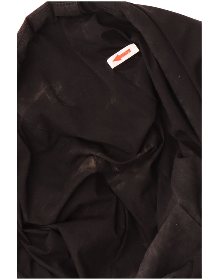 Dkny Womens Hooded Padded Coat UK 18 XL Black Polyester