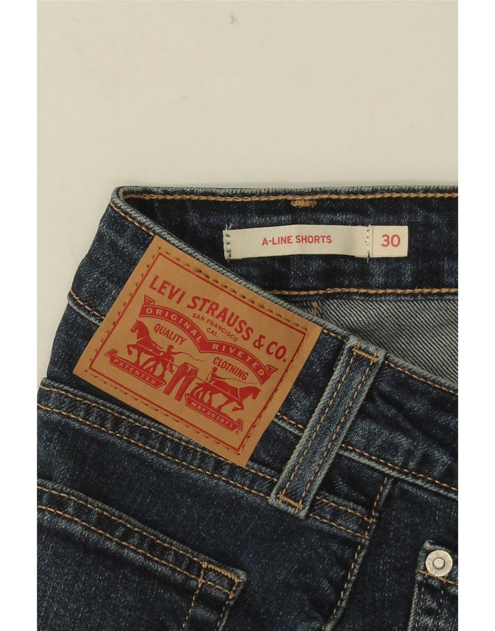 Levi's Womens Denim Shorts W30 Medium Blue Cotton