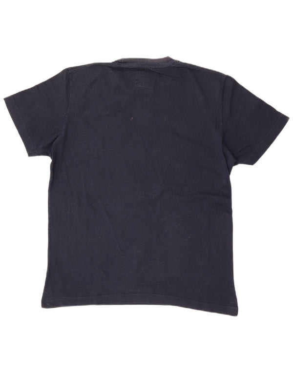 Uniform Mens Graphic T-Shirt Top XL Navy Blue Cotton