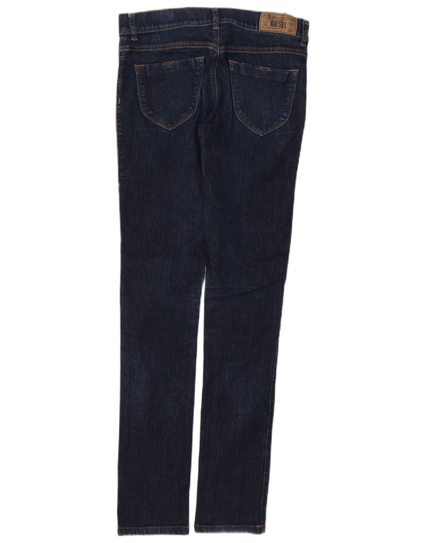 Diesel Womens Livier Low Waist Super Slim Jegging Jeans W28 L31 Navy Blue