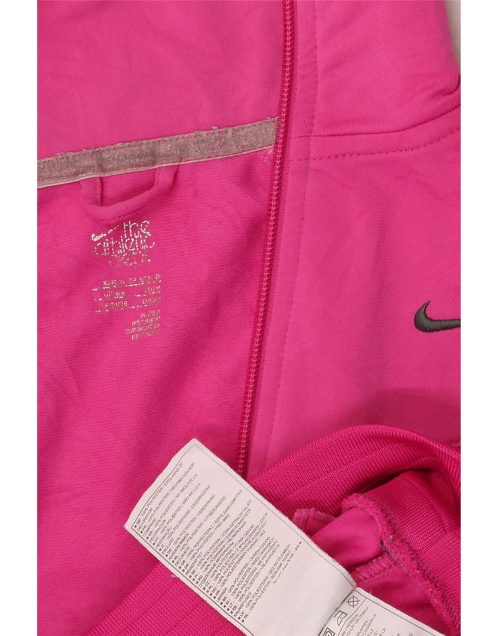 Nike Womens Tracksuit Top Jacket UK 4/6 XS Pink