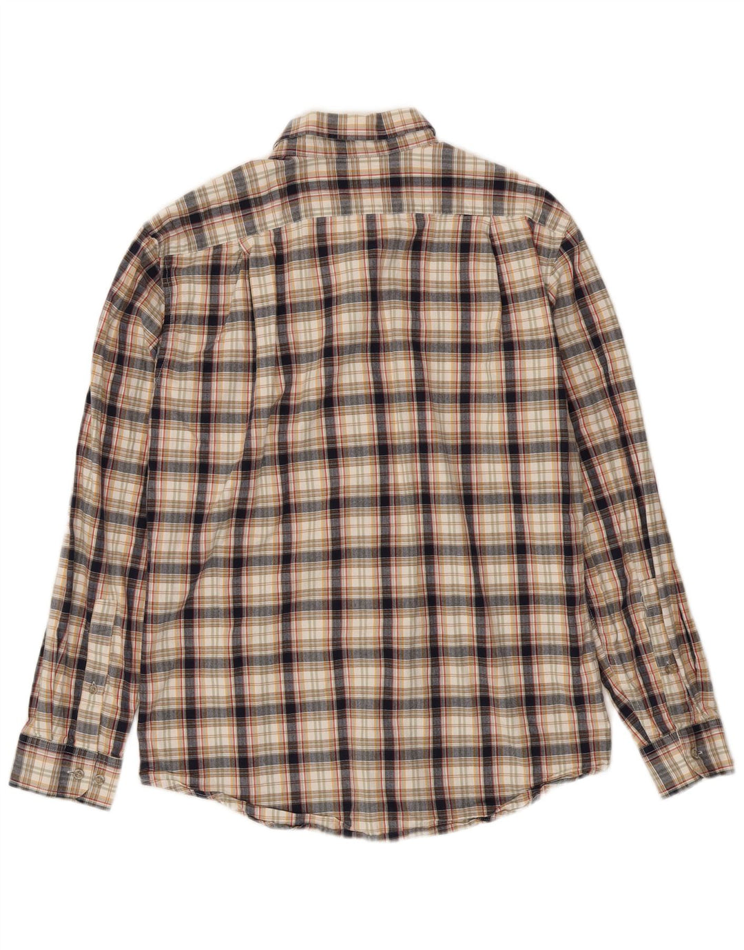 Eddie Bauer Mens Classic Fit Flannel Shirt Small Multicoloured Check Cotton