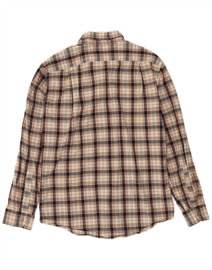 Eddie Bauer Mens Classic Fit Flannel Shirt Small Multicoloured Check Cotton