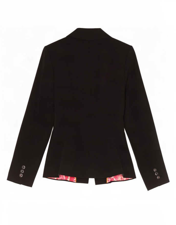Ted Baker Womens 2 Button Blazer Jacket Size 1 XS Black Polyester