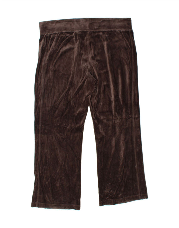 EDDIE BAUER Womens Tracksuit Trousers UK 14 Medium  Brown Cotton Vintage Eddie Bauer and Second-Hand Eddie Bauer from Messina Hembry 
