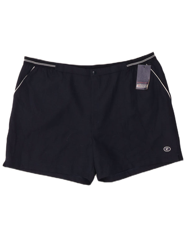 F.LLI CAMPAGNOLO Mens Casual Shorts W40 XL Navy Blue Polyester