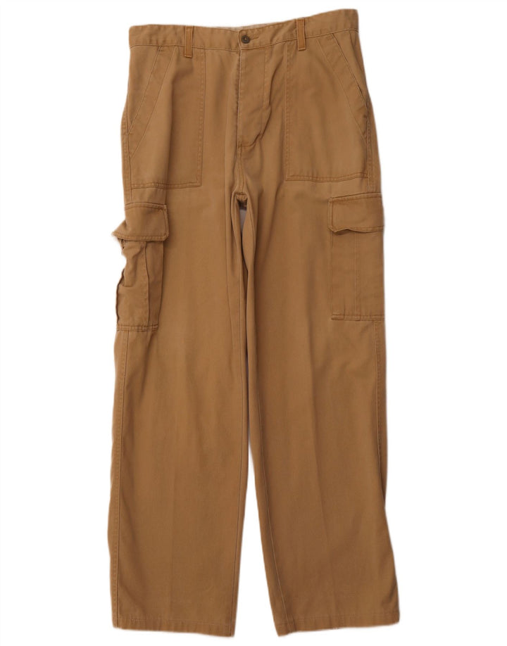 DOCKERS Mens Straight Cargo Trousers W32 L30 Beige