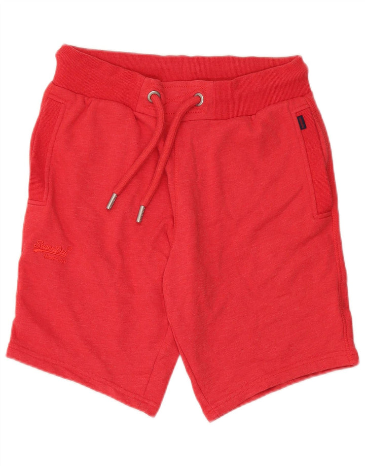 Superdry Mens Sport Shorts Medium  Red Cotton