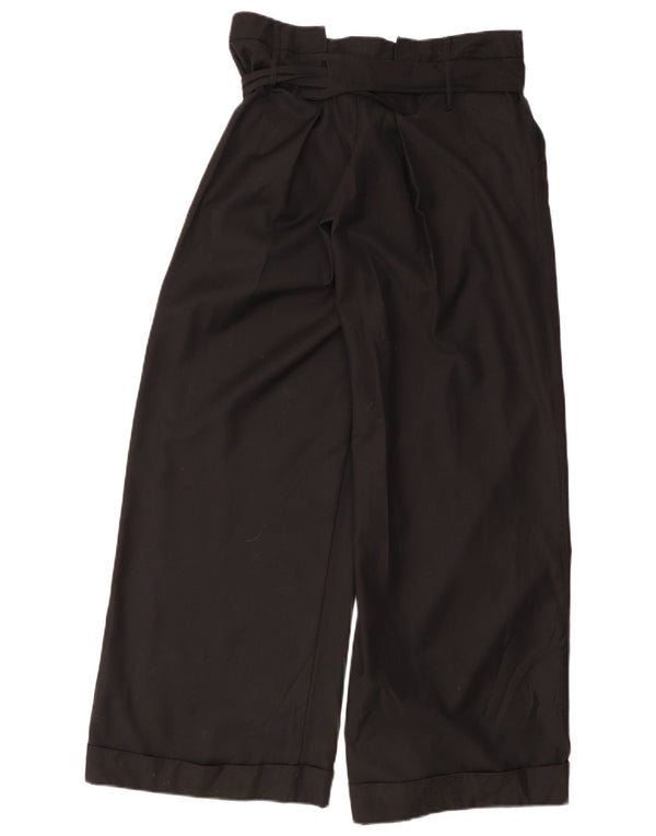 Topshop Womens Pegged Casual Trousers UK 12 Medium W32 L32 Black Polyester