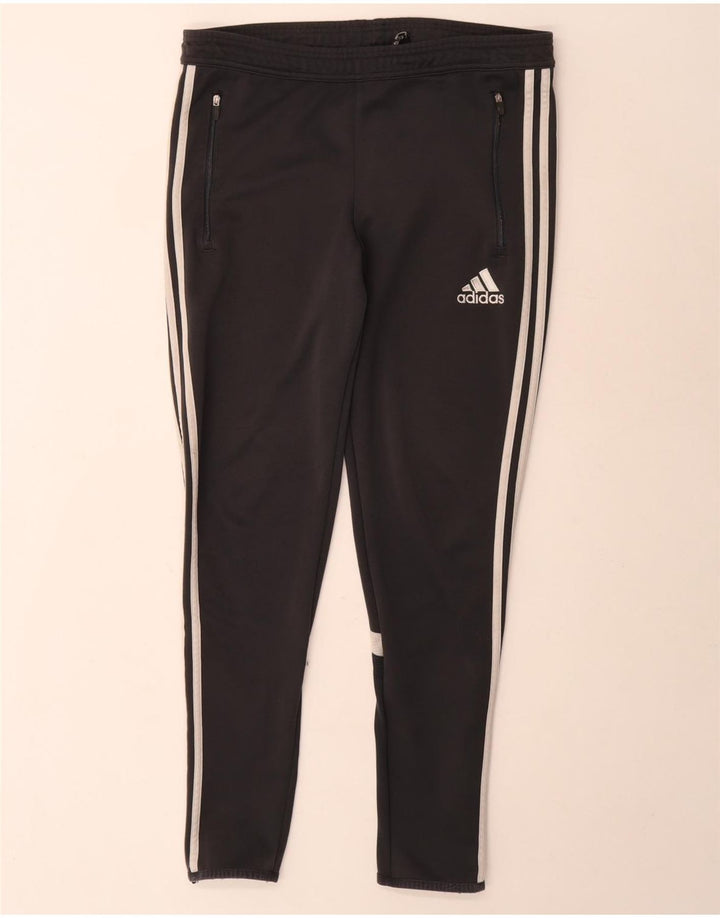 Adidas Mens Climalite Tracksuit Trousers Small Black Colourblock Polyester