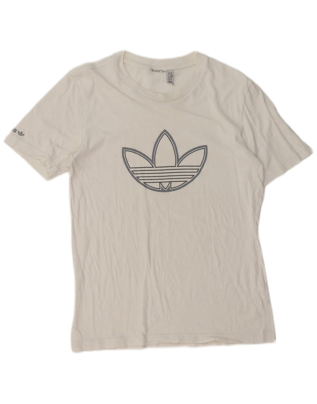 ADIDAS Mens Graphic T-Shirt Top XS White