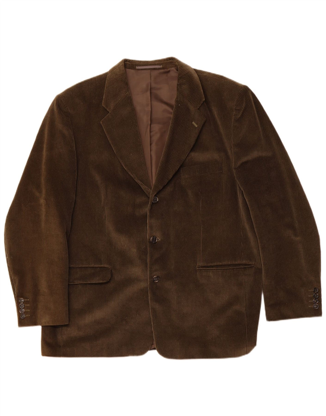 Canda Mens 3 Button Corduroy Blazer Jacket UK 58 4XL Green Cotton