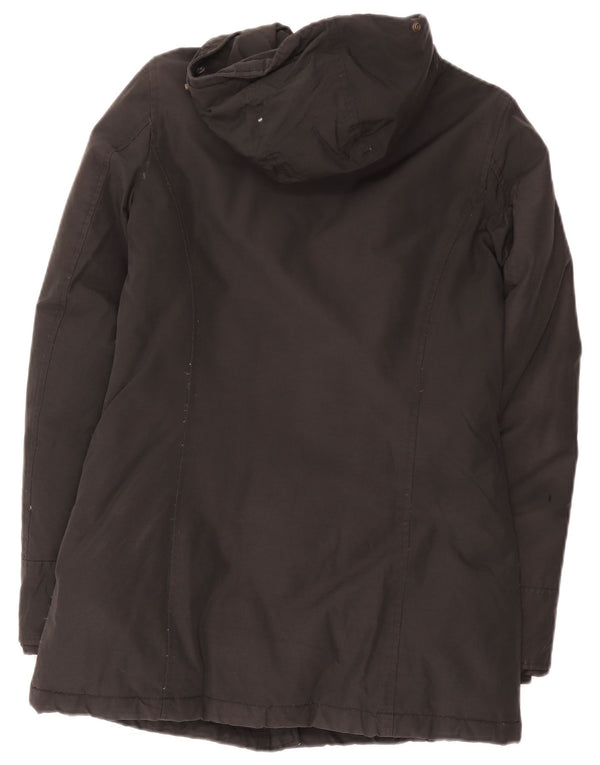 Woolrich Womens Hooded Parka Jacket UK 6 XS Black