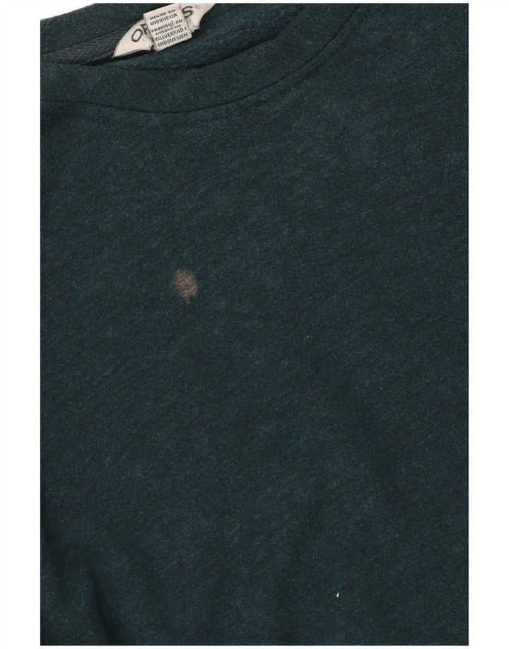 Orvis Mens Sweatshirt Jumper Large Green Modal