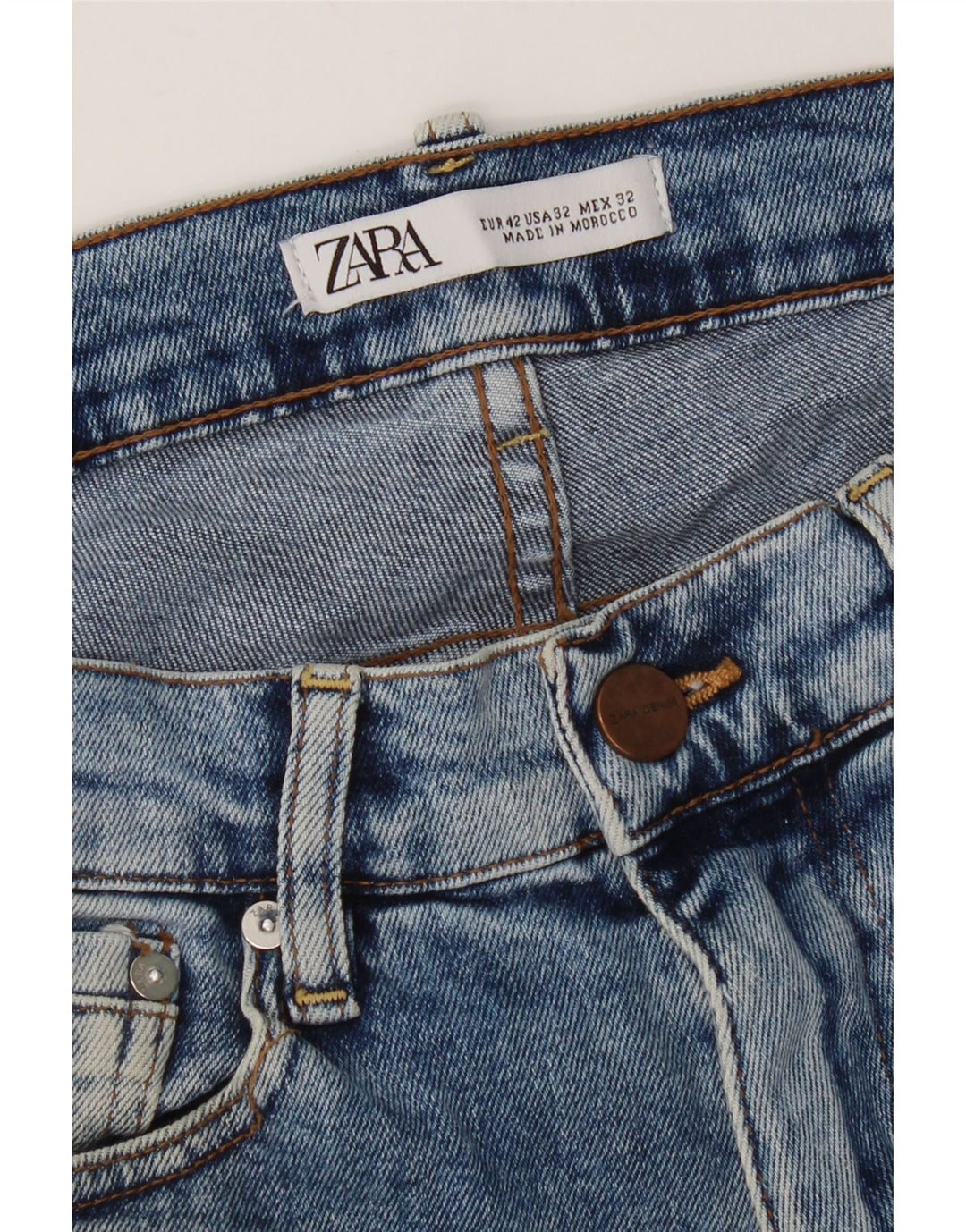 Zara Mens Slim Jeans Size 42 Large W32 L31 Blue