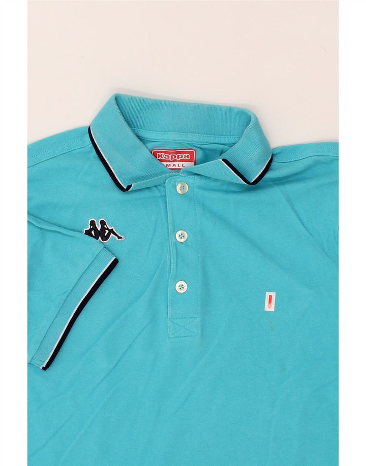 KAPPA Mens Polo Shirt Small Turquoise Cotton Vintage Kappa and Second-Hand Kappa from Messina Hembry 