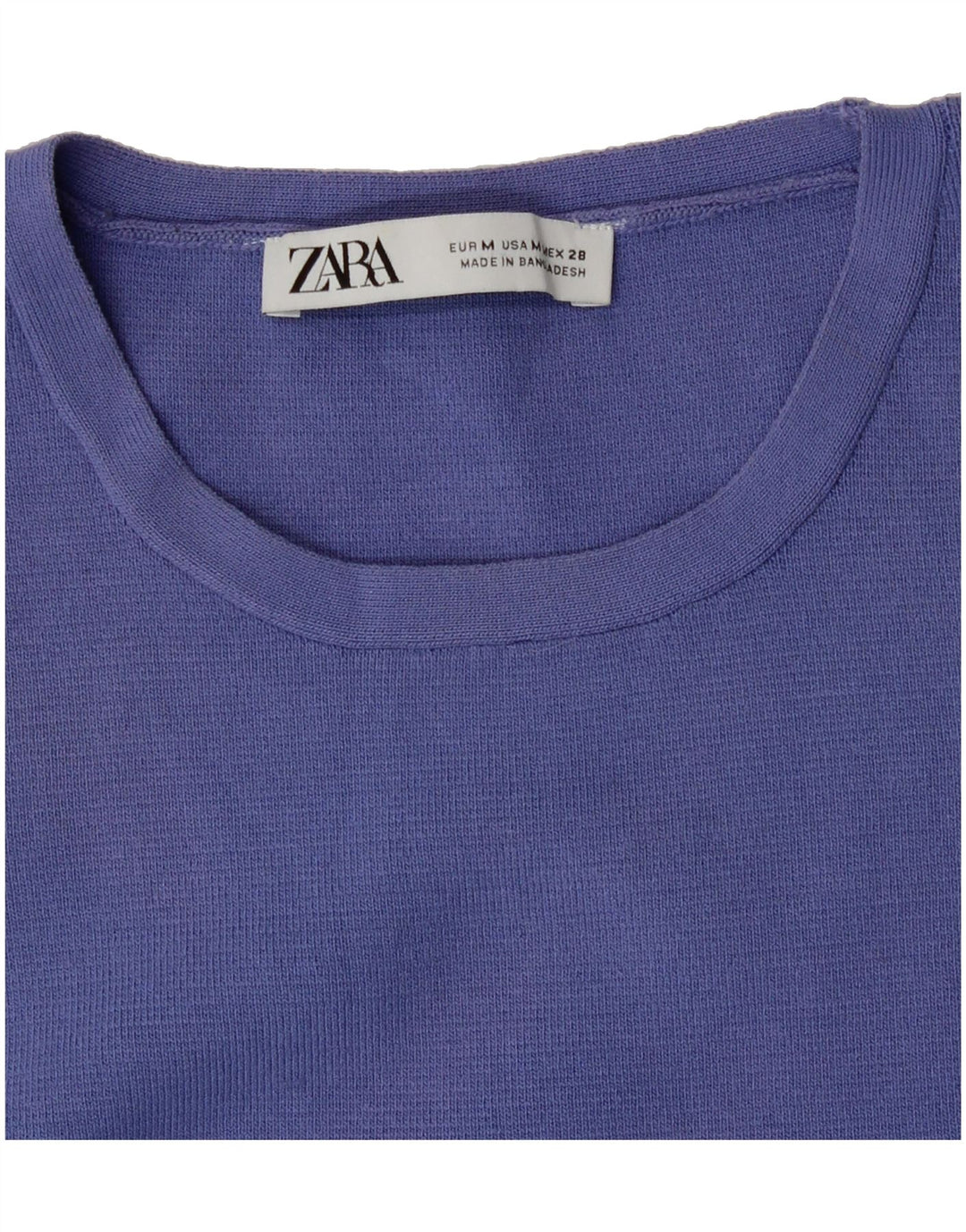 ZARA Womens Sleeveless Crop Top UK 12 Medium Purple Vintage Zara and Second-Hand Zara from Messina Hembry 