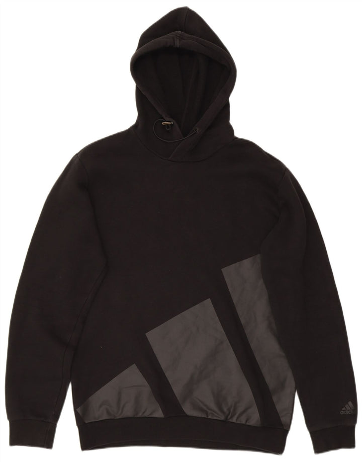 ADIDAS Mens Graphic Hoodie Jumper Medium Black