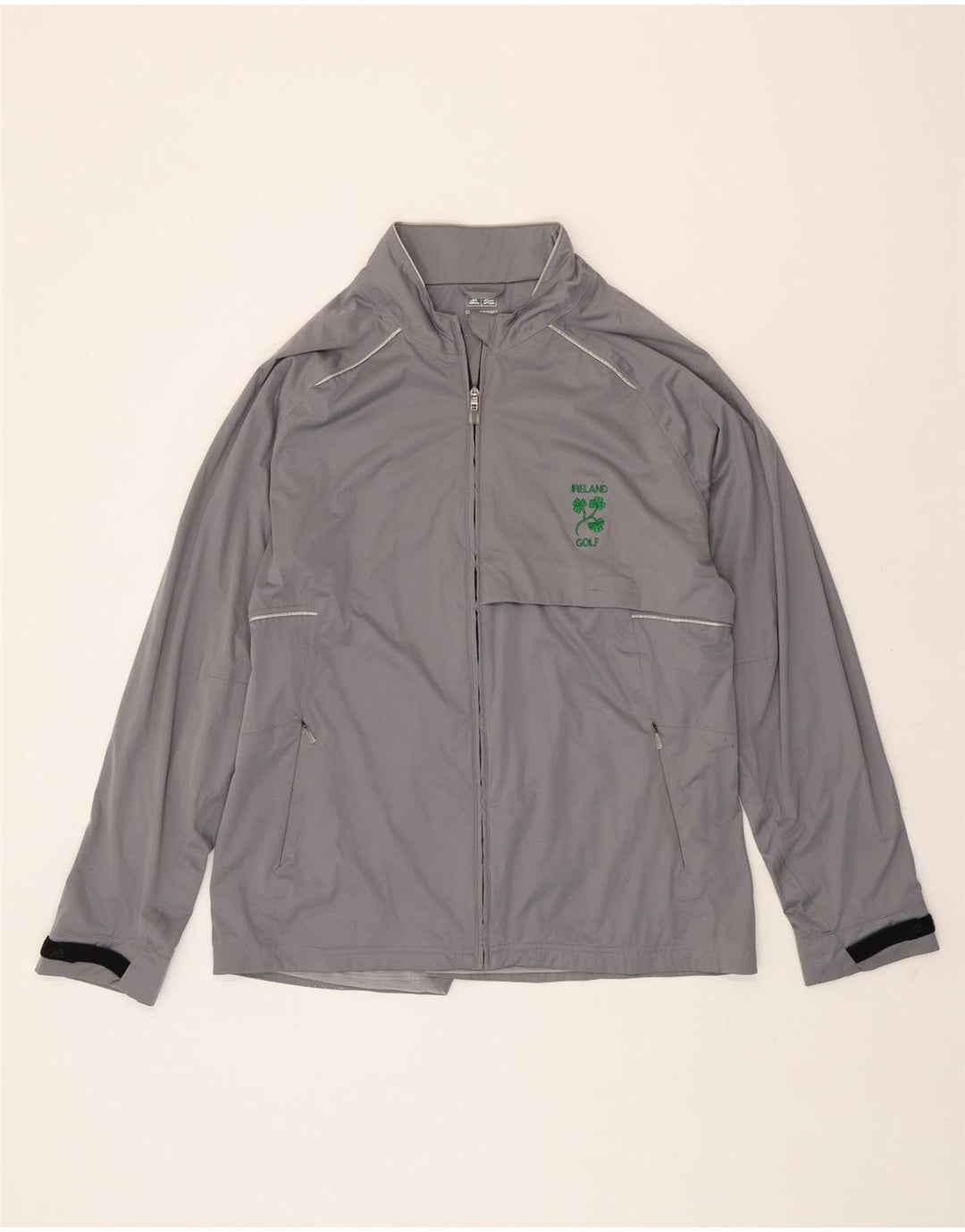 ADIDAS Mens Clima Proof Tracksuit Top Jacket XL Grey Polyester Vintage Adidas and Second-Hand Adidas from Messina Hembry 