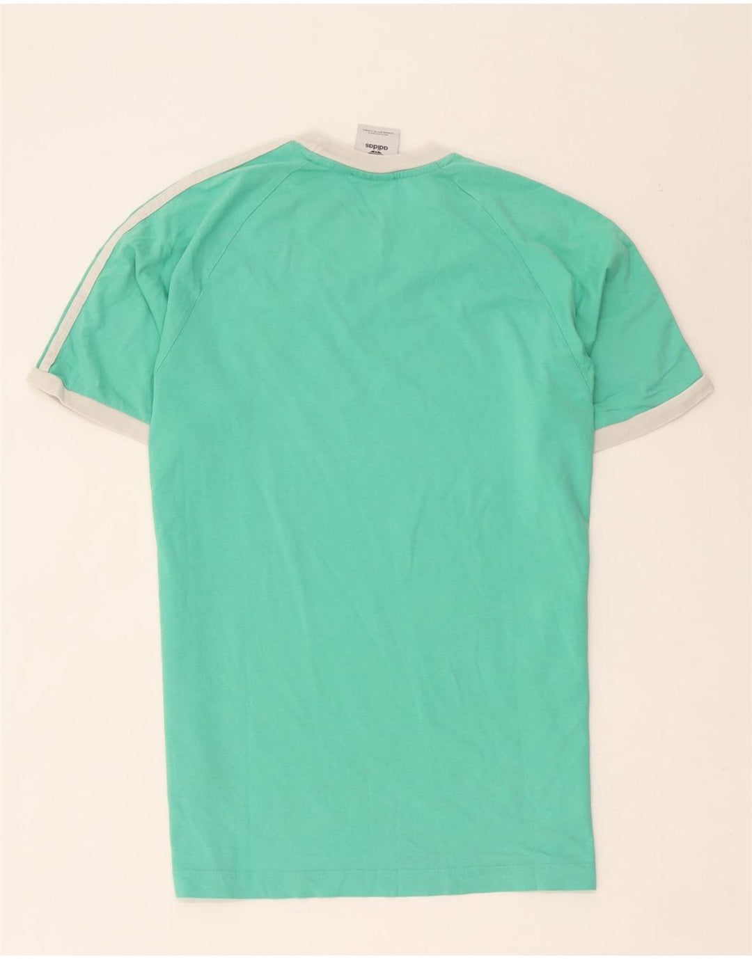 Adidas Mens T-Shirt Top Medium Green Cotton