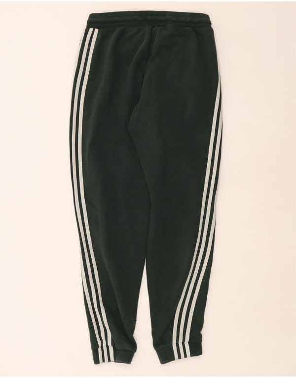 ADIDAS Mens Tracksuit Trousers Joggers XS  Green Cotton