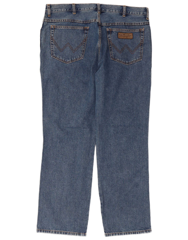 WRANGLER Mens Texas Straight Jeans W40 L30 Blue Cotton