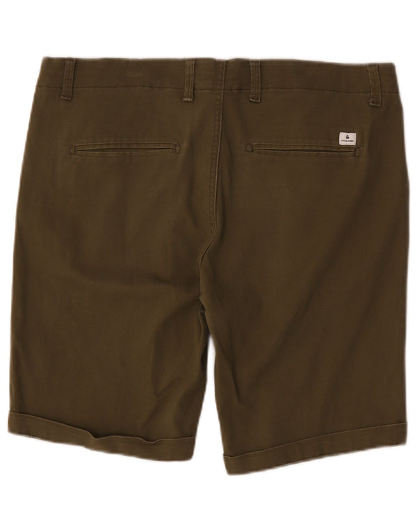 Jack & Jones Mens Chino Shorts Large W36 Khaki Cotton