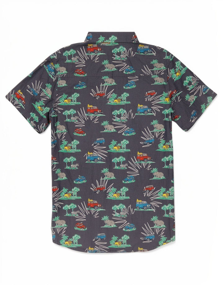 Mountain Warehouse Boys Abstract Pattern Shirt 12-13 Years Navy Blue