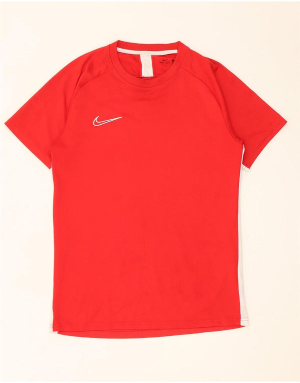 Nike Mens Dri Fit T-Shirt Top Medium Red Polyester