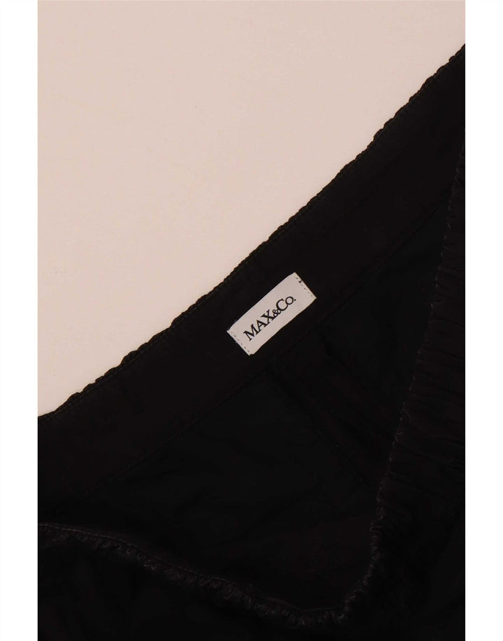 Max & Co. Womens Wide Leg Capri Trousers W30 L21 Black