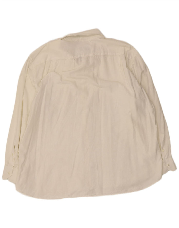 Roccobarocco Mens Shirt Size 49 3XL White Cotton