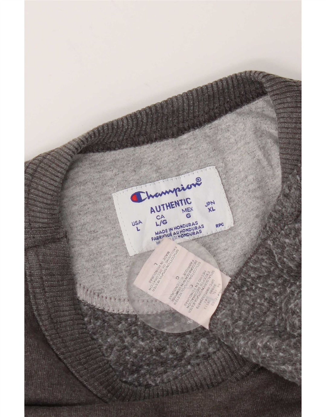 Champion Mens Sweatshirt Jumper Large Grey Cotton