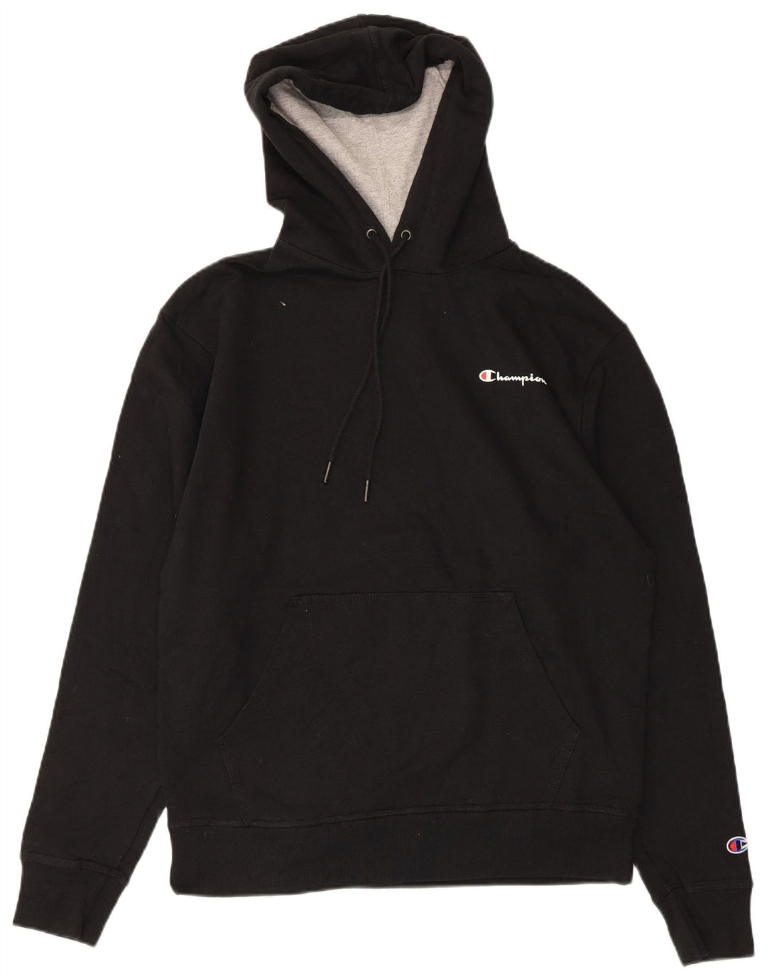 CHAMPION Mens Hoodie Jumper Medium Black Cotton