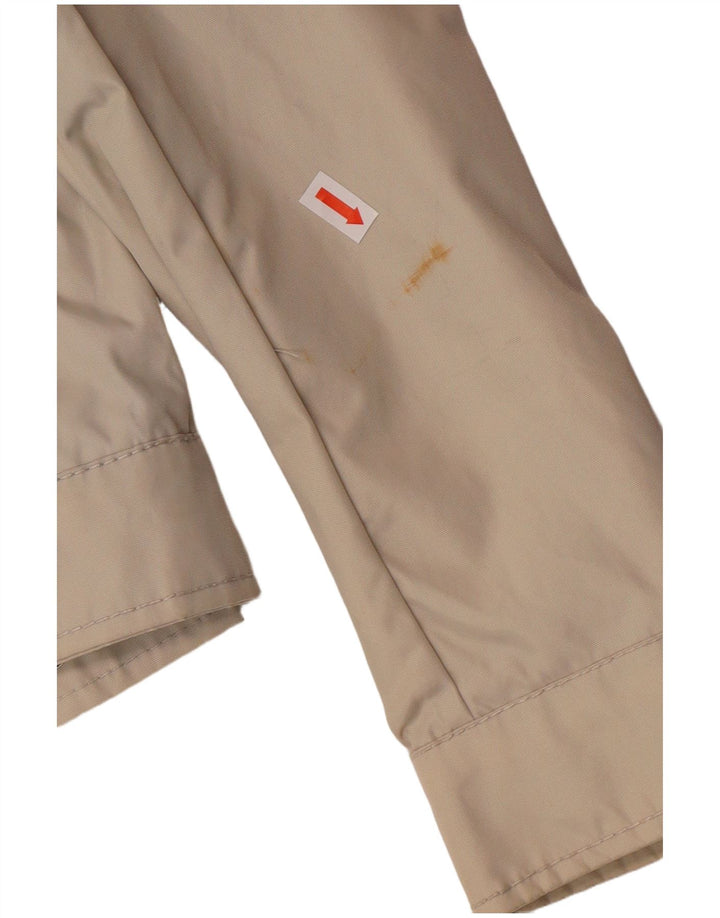 REFRIGUE Mens Bomber Jacket UK 40 Large Beige Colourblock Nylon